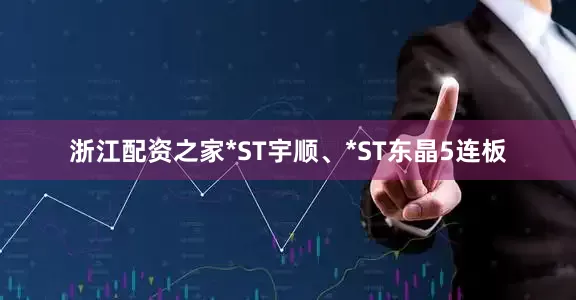 浙江配资之家*ST宇顺、*ST东晶5连板